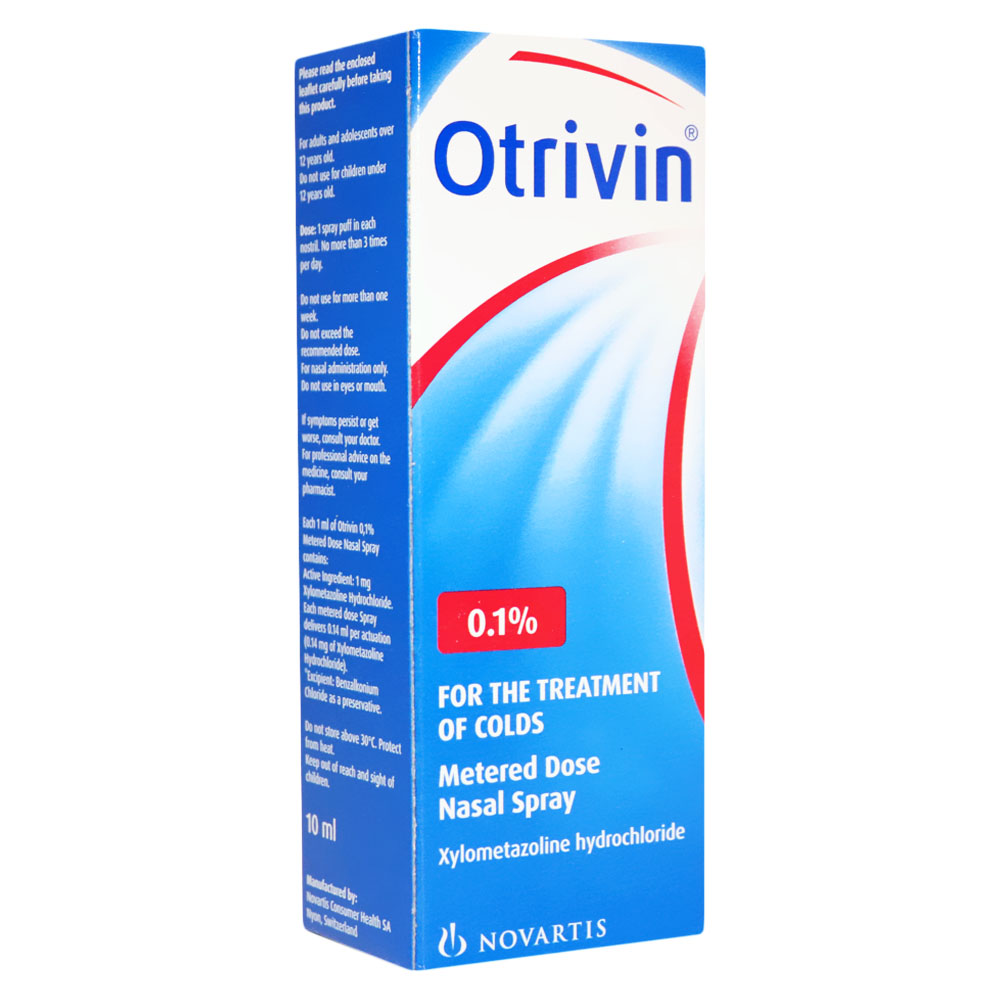 OTRIVIN ORIGINAL 0.1% NASAL SPRAY 10ML