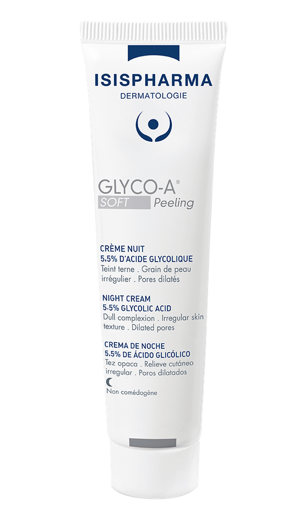 ISISPHARMA GLYCO-A SOFT PEELING 5.5% NIGHT CREAM 30 ML